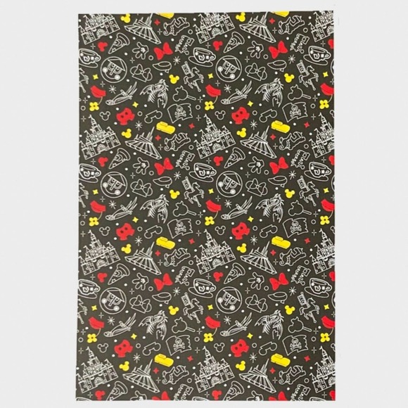 Disney Parks Blanket Mickey Minnie Park Icons Castle Print Black Fleece Throw - Picture 3 of 7